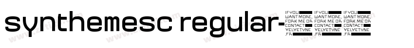 synthemesc regular字体转换